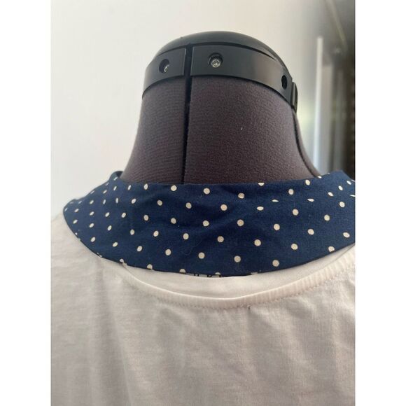 Red, White, & Blue Polkadot Apron with Pocket - Picture 8 of 10
